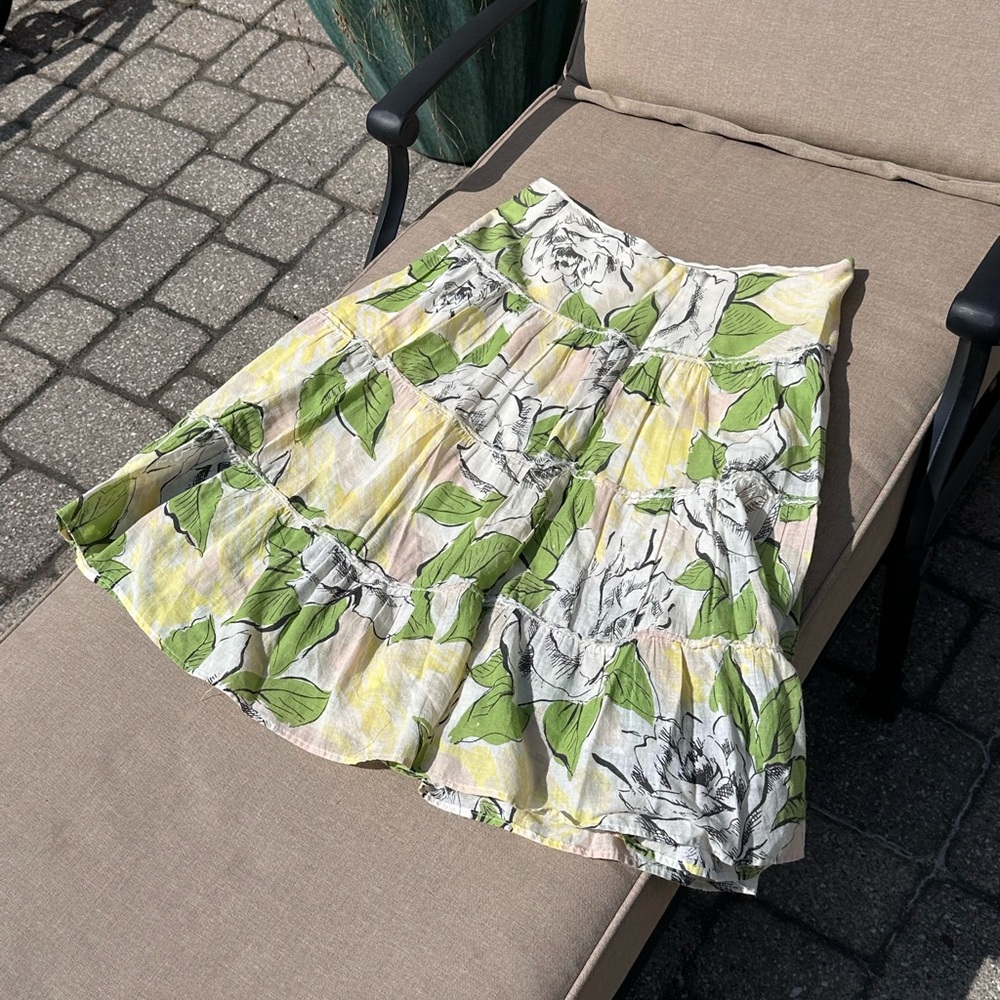 Beautiful Yellow and Green Aqua Skirt